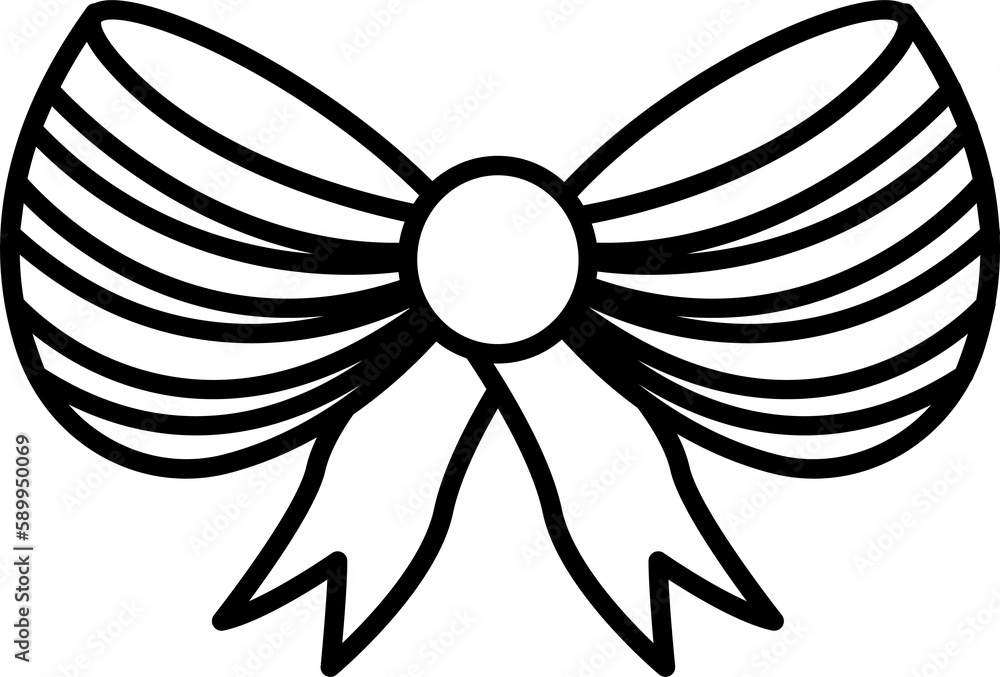 Black and white ribbon bow icon. PNG with transparent background. Black and white ribbon bow icon. PNG with transparent background.