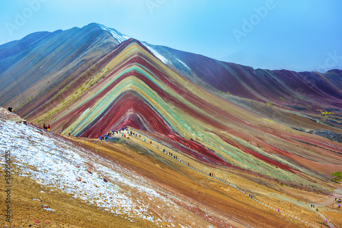 Rainbow mountains, Andes, Peru