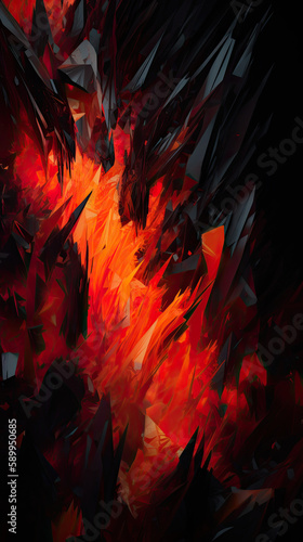 fire and flames abstract background 