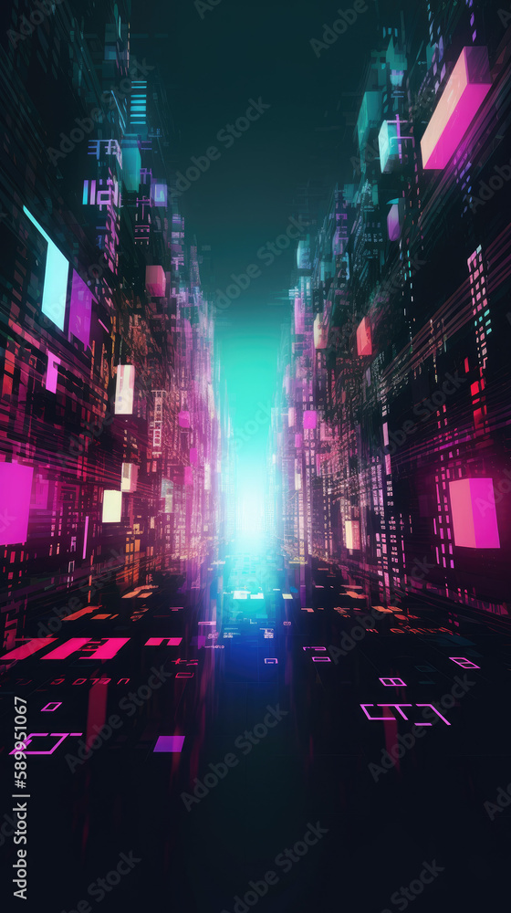 Obraz premium lights in the city 