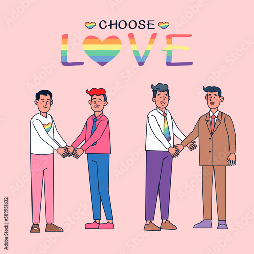 Couples who choose their sexes come together to show their strength and celebrate their freedom