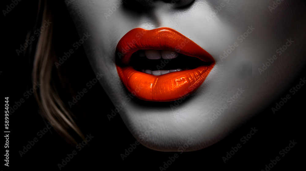 Obraz premium woman lips