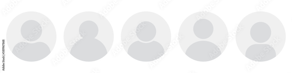 User profile, account icon. Vector profile avatar set. User profile, account icon. Vector profile avatar set.