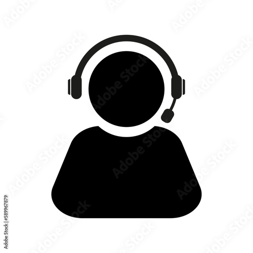 Support service or assistant chat icon. Vector consultant sign.