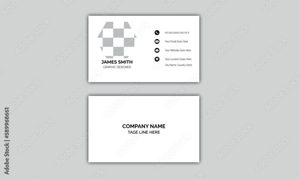 modern and clean professional white business card template modern and clean professional white business card template