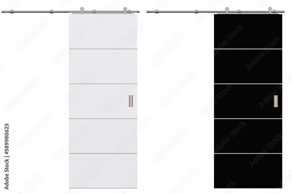 interior doors isolate on a transparent background, interior furniture, 3D illustration, cg render interior doors isolate on a transparent background, interior furniture, 3D illustration, cg render