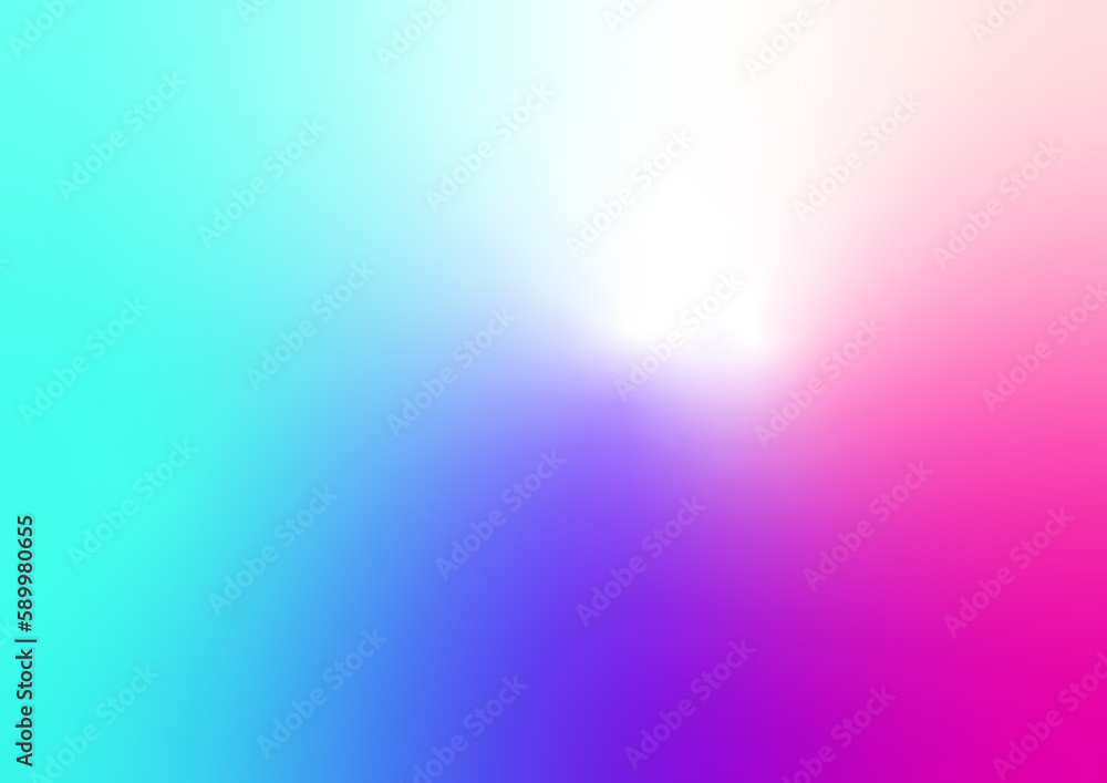 青や紫やピンクのメルヘンなグラデーション背景。Fairy tale gradient background of blue, purple and pink.