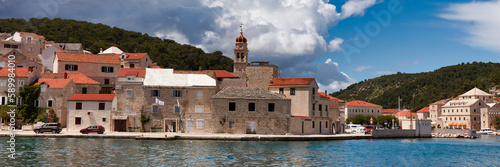 Pucisca, Croatia, Panorama of the city photo