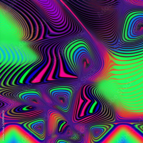 Abstract colorful maze labyrinth wallpaper  Generative AI