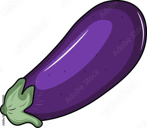 eggplant isolated on white background