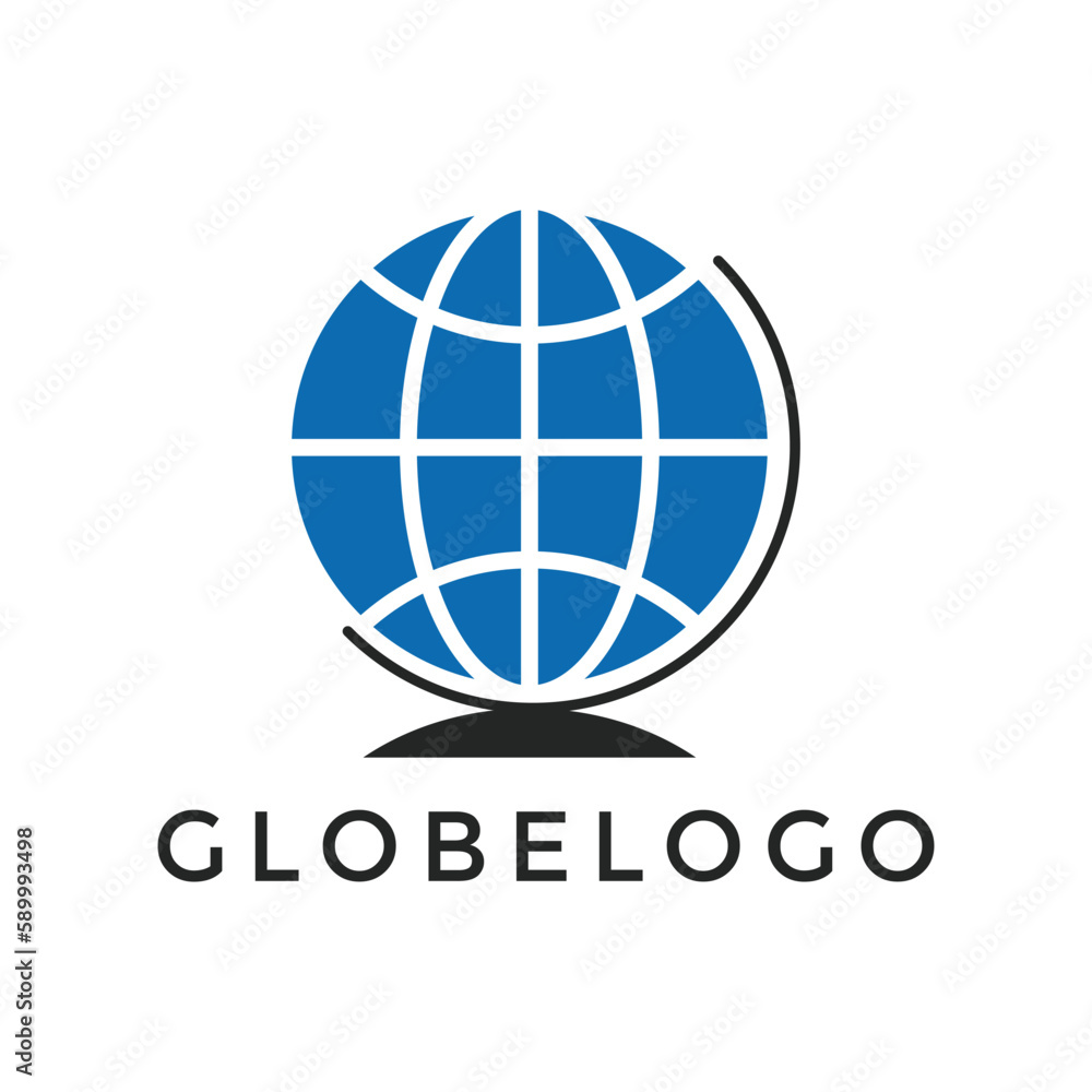 Modern globe logo design vector template Modern globe logo design vector template