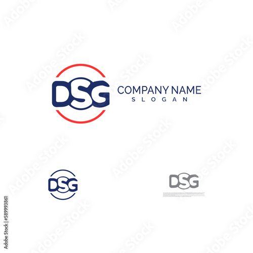 DSG letter Initial logo design for the company