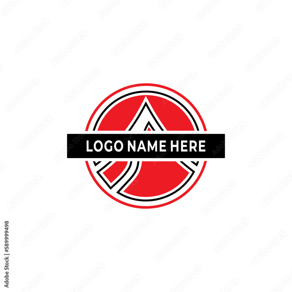 Mountain logo design with dark blue background Mountain logo design with dark blue background