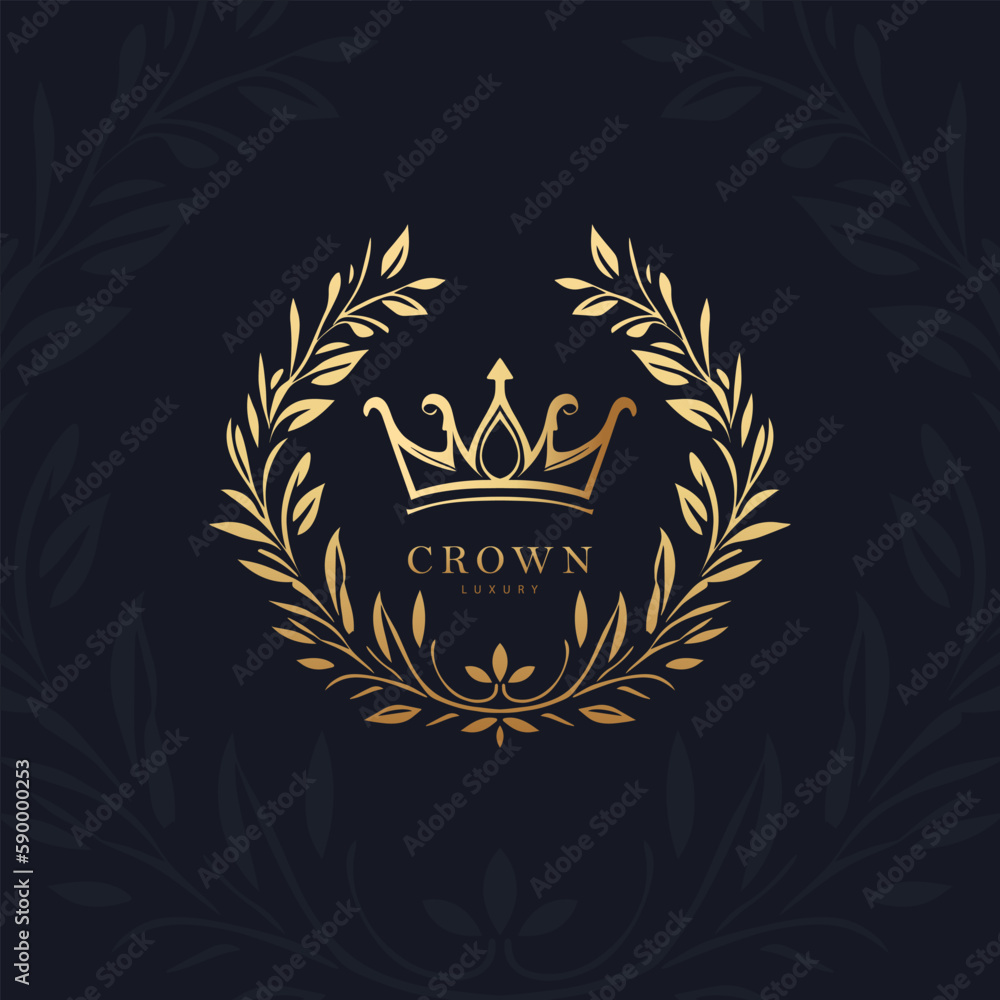 Crown vector emblem. Can be used for jewelry, beauty and fashion industry. Elegant, classic elements. Great for logo, monogram, invitation, flyer, menu, brochure, background, or any desired idea. Crown vector emblem. Can be used for jewelry, beauty and fashion industry. Elegant, classic elements. Great for logo, monogram, invitation, flyer, menu, brochure, background, or any desired idea.