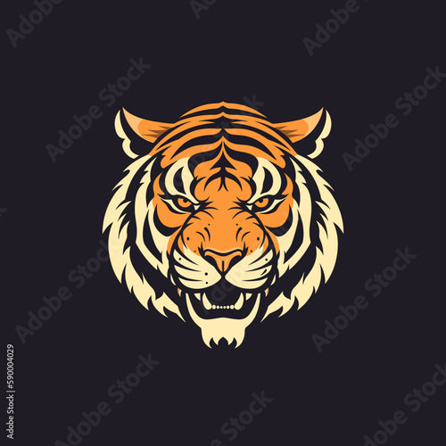 tiger head vector mascot