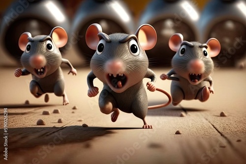 Rats Racing (Generative AI)