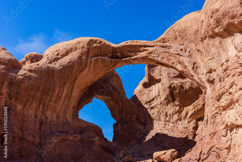 double arch in park  Moab Utah 