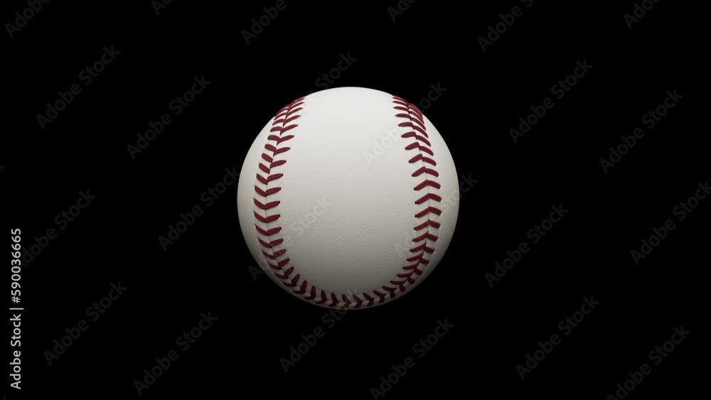Isolated 3D Baseball Rotating Loop with Alpha Channel Isolated 3D Baseball Rotating Loop with Alpha Channel
