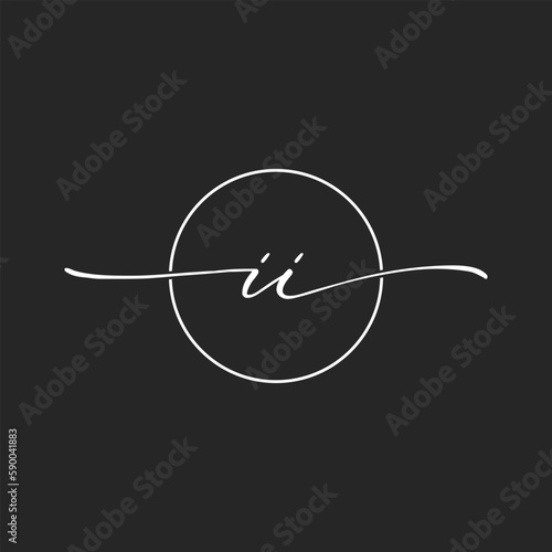 letter II concept logo design vector illustrations