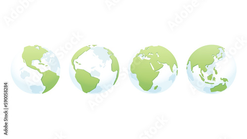 Transparent Isometric Globes