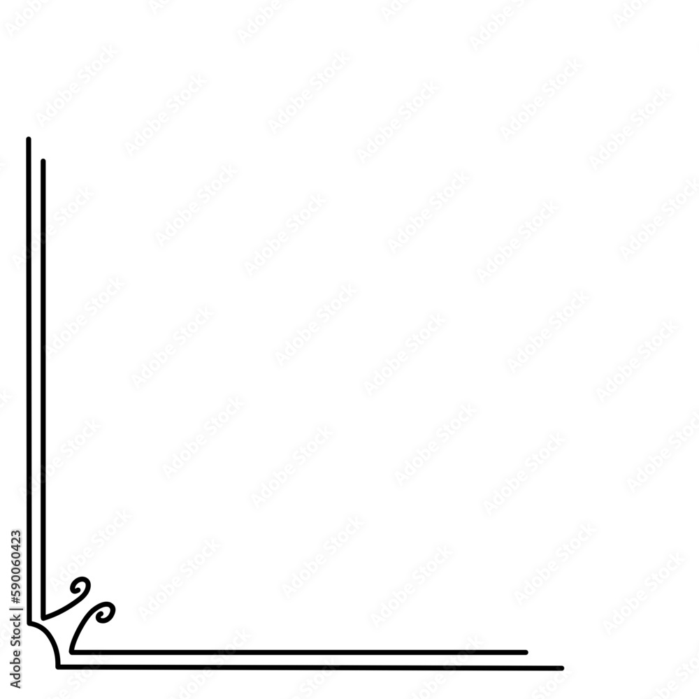 Obraz premium corner borders