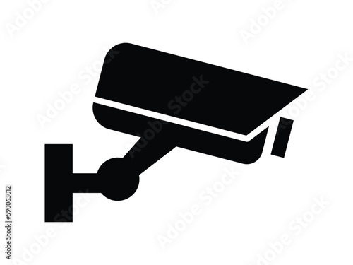 Security camera icon, video surveillance, cctv sign. Surveillance camera,monitoring, safety home protection system. Fixed CCTV, Security Camera Icon Vector Template Illustration Design.	