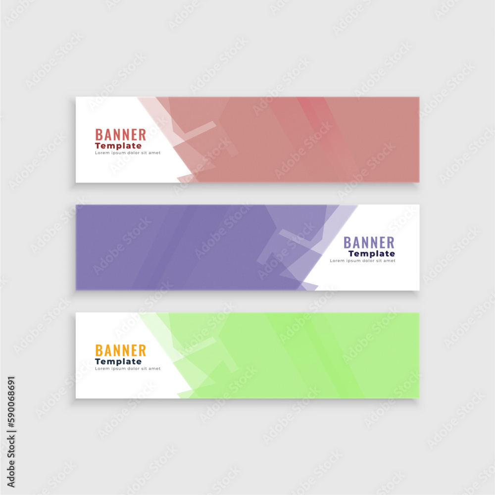 Abstract geometric web banner business marketing social media cover page. set vector templates. modern abstract background layout for website design. Simple creative cover header. Abstract geometric web banner business marketing social media cover page. set vector templates. modern abstract background layout for website design. Simple creative cover header.