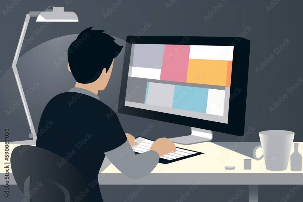 designer at work, generative AI designer at work, generative AI