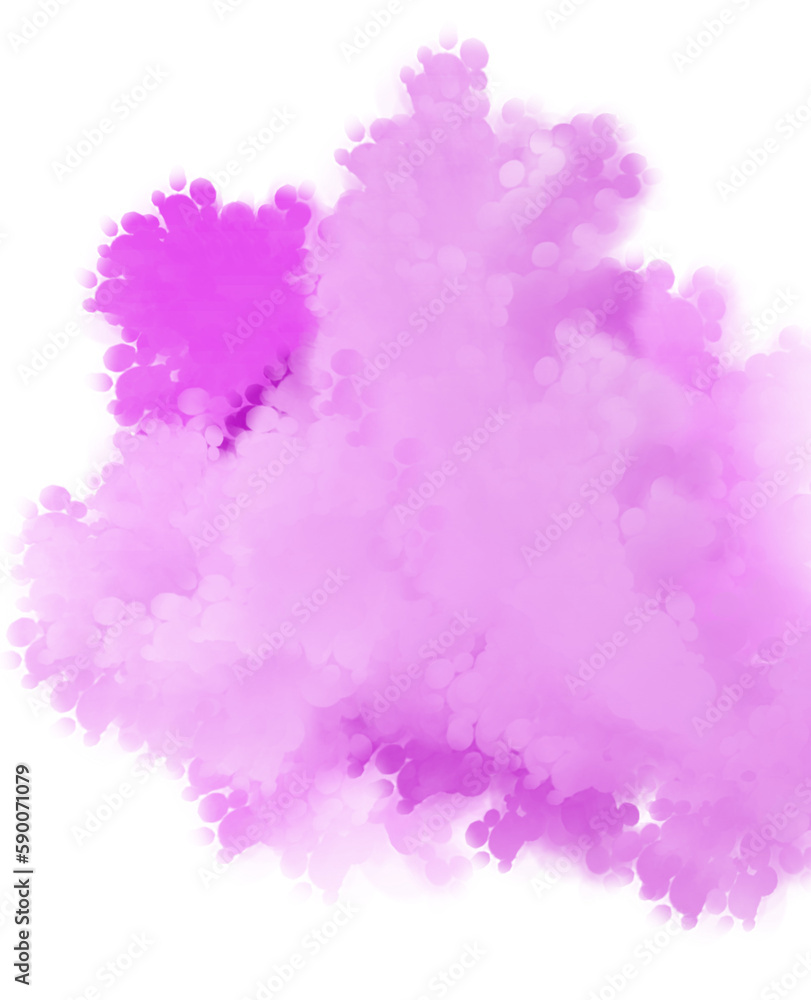 watercolor paint in pink tones on a white background