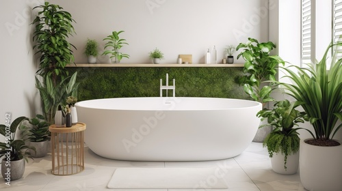 Modern Bathroom Interior Sink Cozy Beautiful Decoration Stylish Design Generative AI