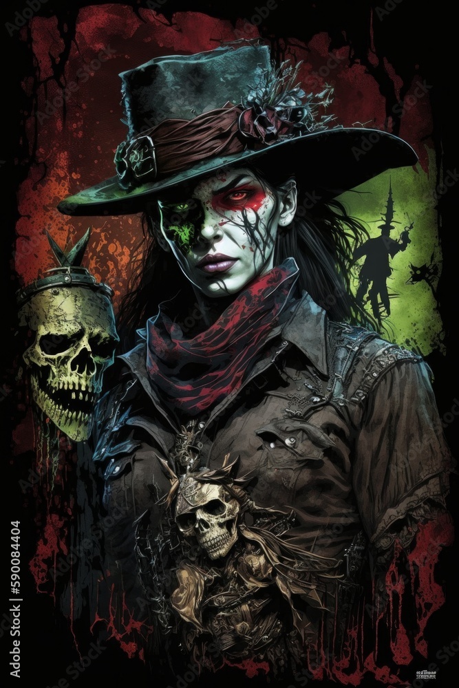 Zombie steampunk wild west Zombie steampunk wild west