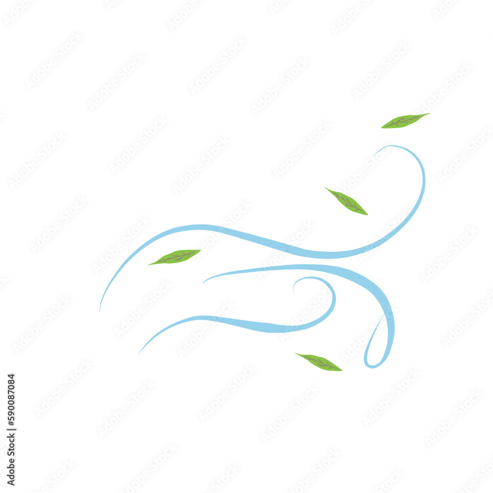 Leaves In Wind Illustration Leaves In Wind Illustration