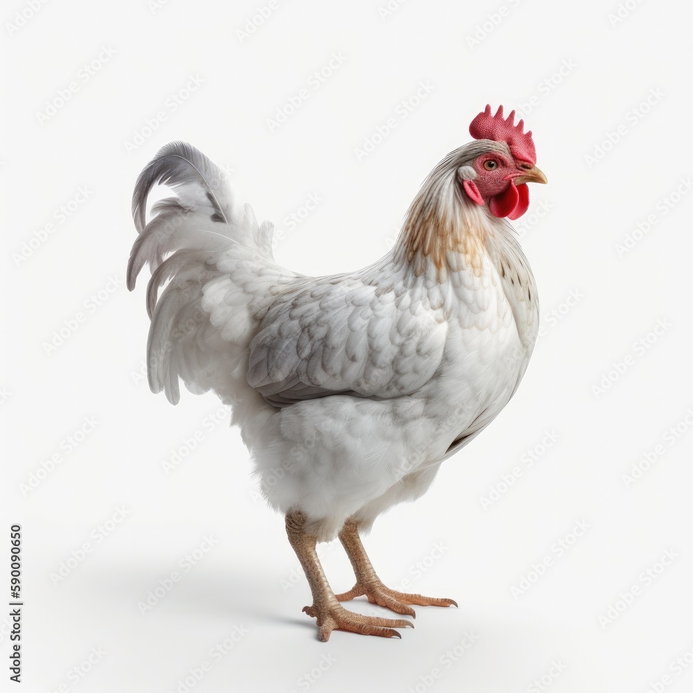 Fototapeta premium a chicken in a white background