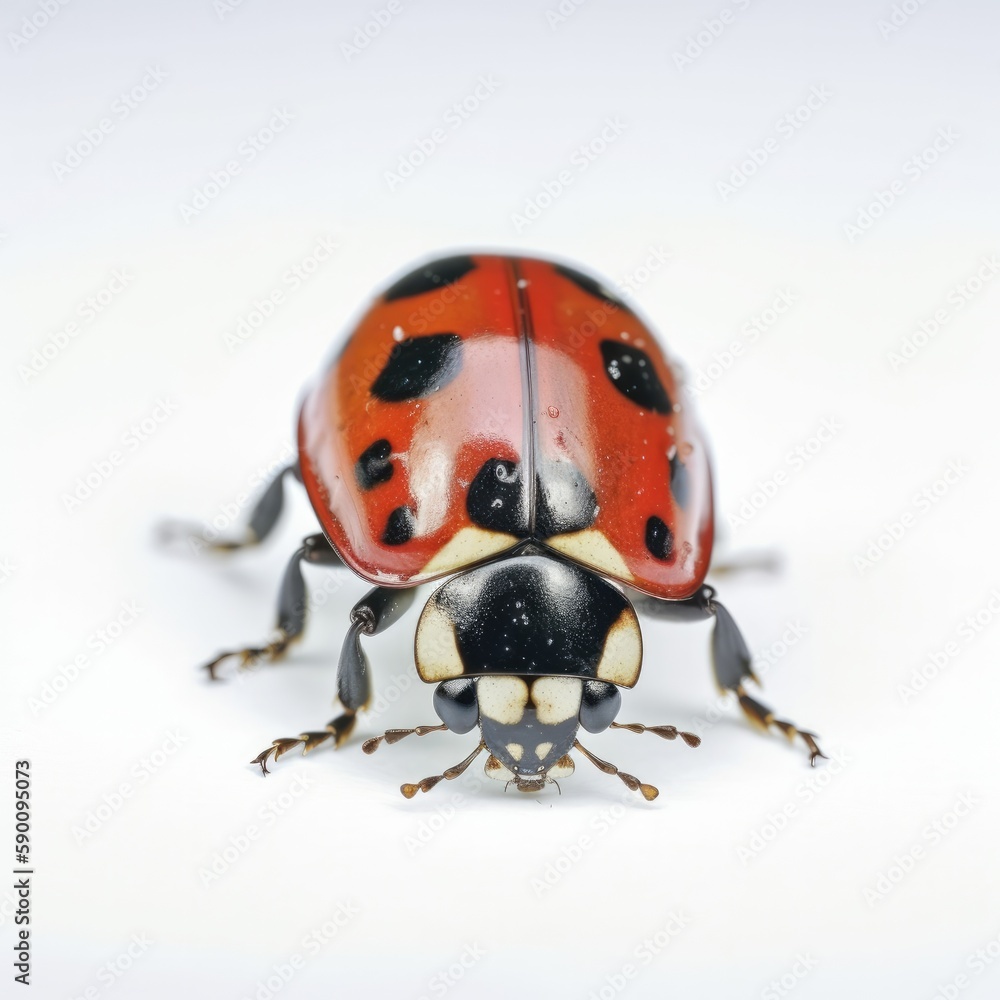 ladybug on a white background ladybug on a white background