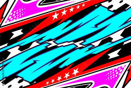 Design vector racing background with unique lines and bright color combinations, perfect for your wrapping designs