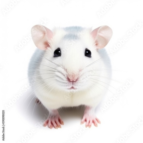 rat on white background