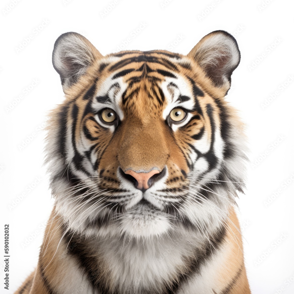 Obraz premium white tiger isolated on white