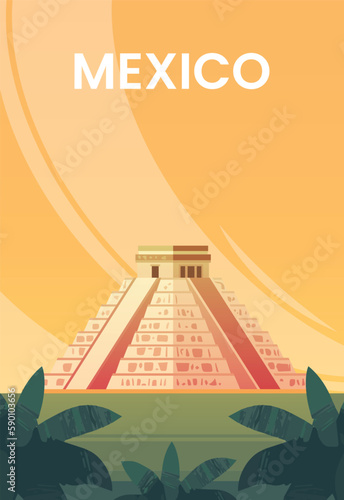 El Castilloof Chichen Itza, mayan pyramid