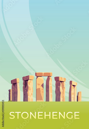 Stonehenge stones monument.