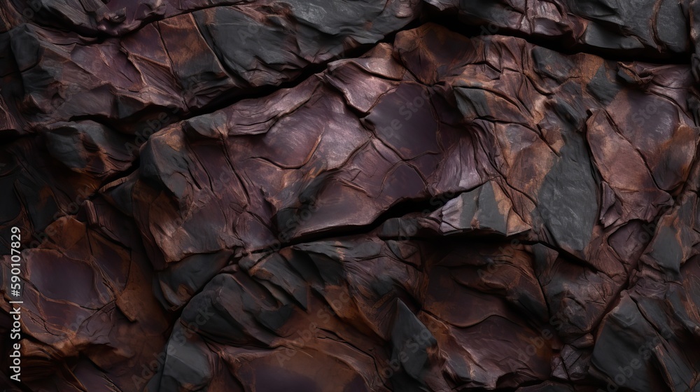 Background Texture Dark Chert Natural Siliceous Surface Sedimentary Stone Pattern Generative AI