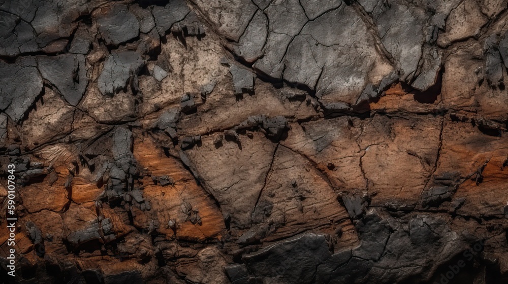 Background Texture Dark Chert Natural Surface Siliceous Sedimentary Rock Pattern Generative AI