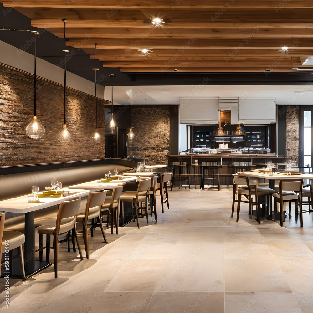 Obraz premium Bistro restaurant264, Generative AI