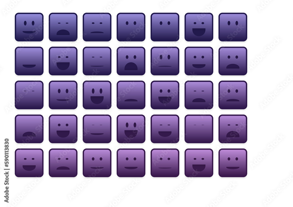set of colourful emojis set of colourful emojis