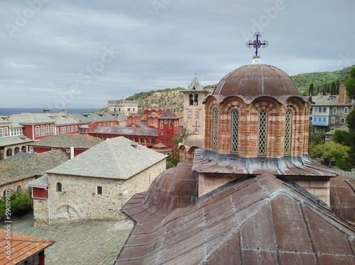 The Monastery of Vatopedi is a monastery built on Mount Athos
