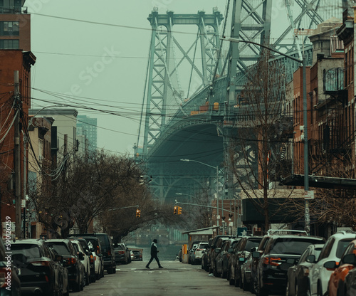 Manhattan bridge view in New York