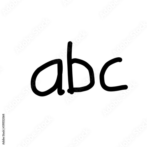 Doodle ABC School Hand Drawn 