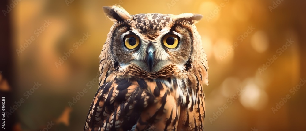 Fototapeta premium An owl. Generative AI