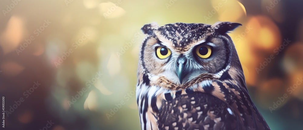 An owl. Generative AI An owl. Generative AI