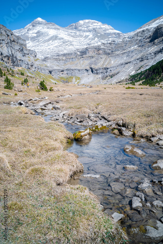 fresh water creek in Ordesa National Park in the Pyrenees