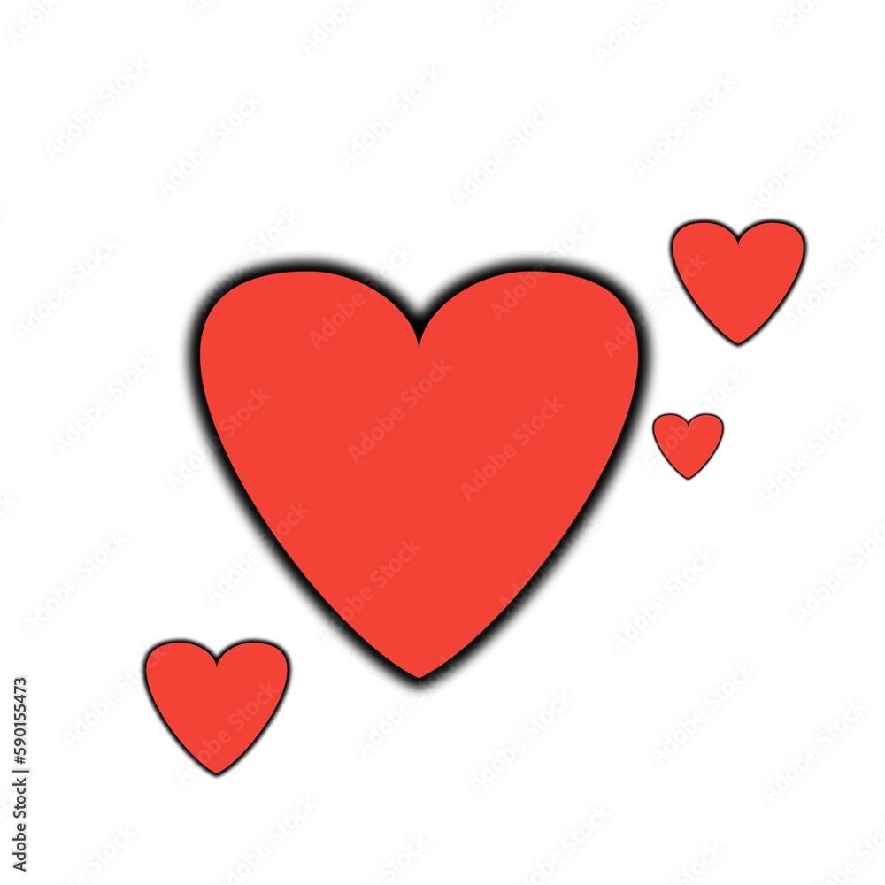Love symbol. heart icon. red hearts isolated on white. Love symbol. heart icon. red hearts isolated on white.